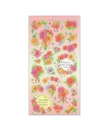 FLOWER STICKERS Craft Scrapbook Sticker Sheet Kawaii Colorful Pink Flora... - €2,11 EUR