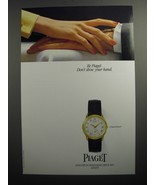 1991 Piaget Gouverneur Watch Ad - Be Piaget. Don&#39;t show your hand - £14.78 GBP