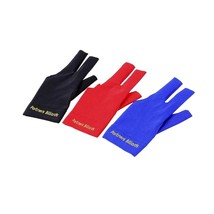 3Pcs Man Woman Elastic Lycra Left Hand 3 Fingers Billiard Cue Glove For Shooters - £11.78 GBP