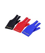 3Pcs Man Woman Elastic Lycra Left Hand 3 Fingers Billiard Cue Glove For ... - £11.31 GBP