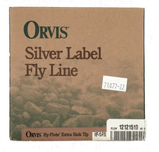 NEW Orvis Silver Label Fly Line!  WF-10-F/S   Hy Flote Extra Sink Tip  Yellow - $32.99