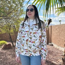 Chaqueta De Mujer VTG Lavon Petites De Seda Con Estampado De Borlas Y Ho... - $592.44 MXN