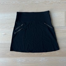 Athleta Moto Ponte Skirt Zipper Pockets Black sz 8 - $24.99