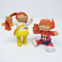 2 Vintage 1983 Baby Cabbage Patch Kids Girls Poseable Pvc Action Figure Toys - £20.54 GBP