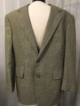 Jos. A. Bank Men&#39;s Blazer Wool Silk Blend Plaid Fully Lined Blazer Size 40s - $78.21