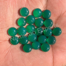17x17 mm Round Natural Green Onyx Cabochon Loose Gemstone Jewelry Making - £6.24 GBP+
