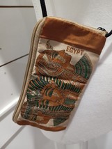 Egyptian Fabric Women Zippered Purse Bag Double Sided - £8.80 GBP