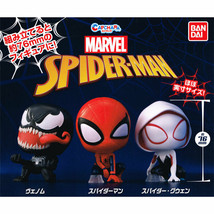 Marvel CapChara Spider-Man Mini Figure Collection Venom Spider-Gwen - £15.97 GBP