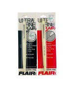 Vintage Ultra Fine Flair Pens 1 Black, 1 Red Ink NOS Sealed USA Gillette... - $525.71 MXN