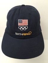 Team USA Hat Olympic Exclusive Sixth Ring Cap Embroidered Logos Adjustab... - $21.73