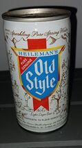 OLD STYLE BEER CAN 12 OZ STRAIGHT EDGE STEEL G. HEILEMAN BREWING CO LA C... - $129.82 MXN