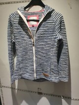Weird Fish Grey Macaroni Zip Long Sleeves Sweatshirt/ Top Size 10 Women - £23.02 GBP