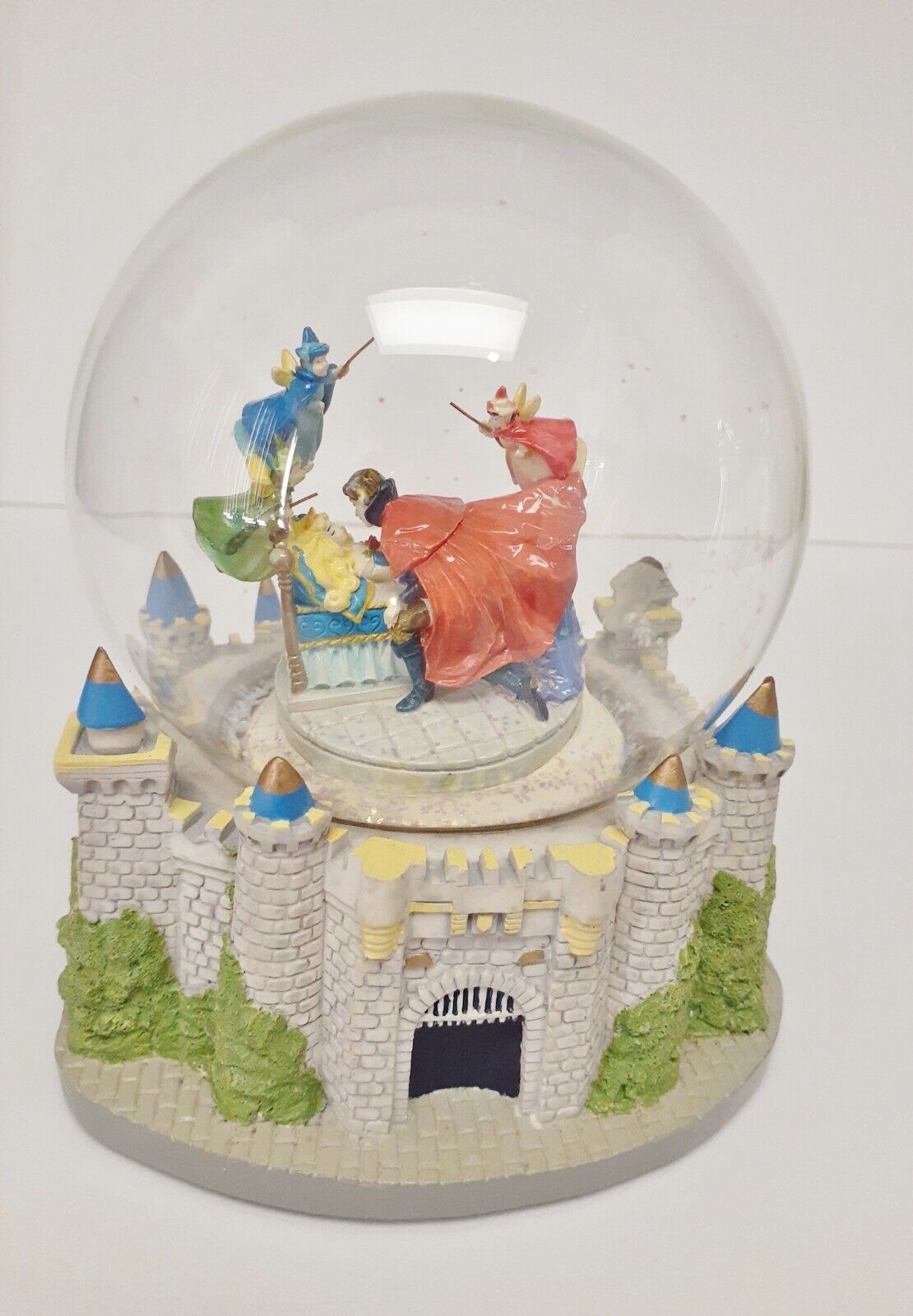 Primary image for VTG Disney Sleeping Beauty Musical Snow Globe Once Upon a Dream DISTRESSED RARE