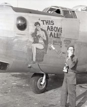 WW2 WWII Photo USAAF Consolidated B-24 Liberator Nose Art World War - $11.39