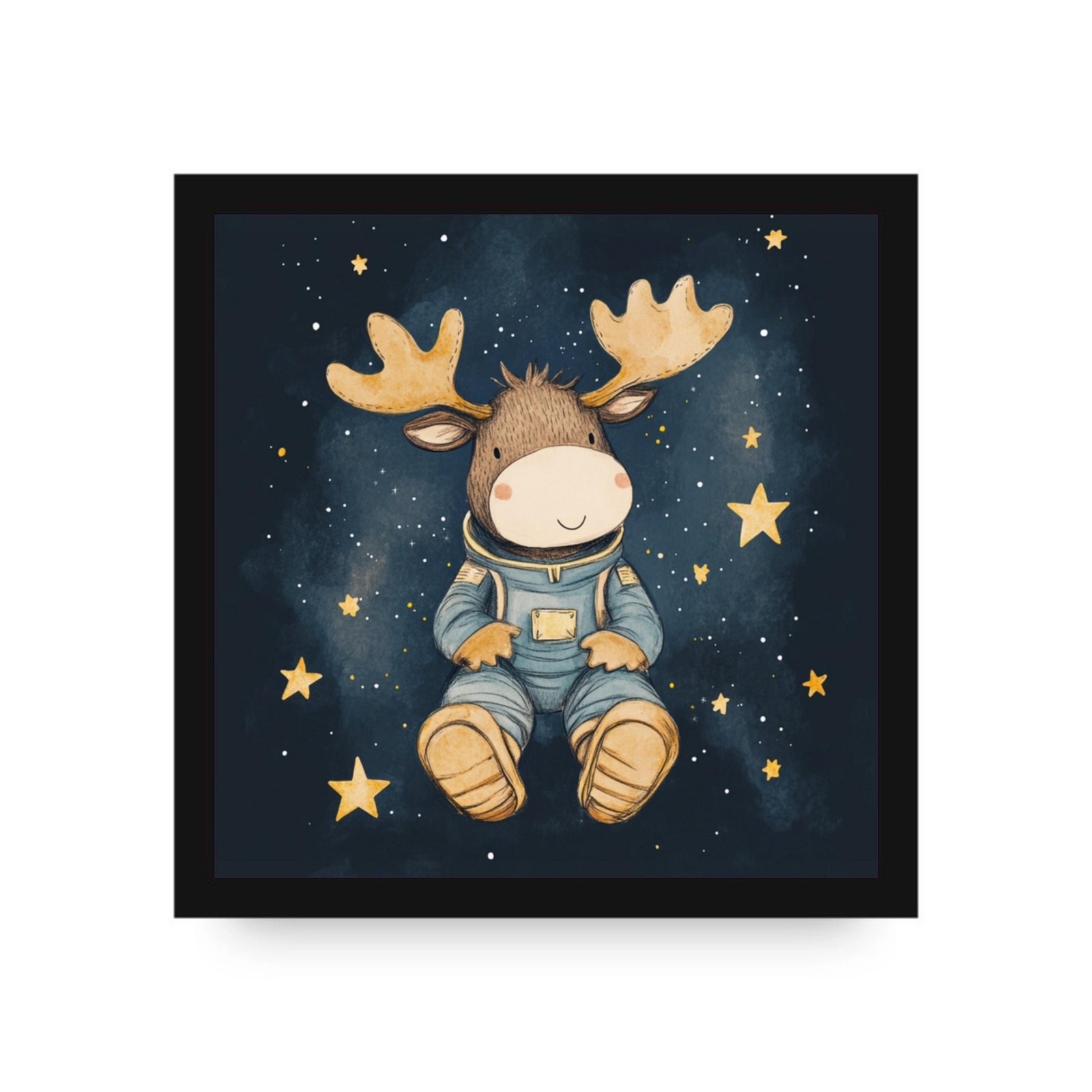 Mateo the Moose Canvas by Dancing Littles Jungle - $35.99+