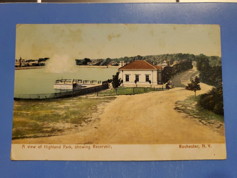 Primary image for Vtg 1900's Postcard Highland Park Reservoir, Rochester, NY, Monroe County