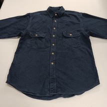 Moose Creek RN#116636 Men's M Faded Blue Cotton Heavyweight Long Sleeve Shirt image 10