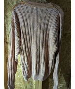 Badge men&#39;s large Ramie/cotton blend knit sweater - $25.73