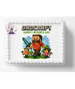 Father&#39;s Day Video Game Dad Edible Image, Birthday Cake Topper Frosting ... - $22.59 CAD