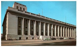 Salty Lake City Utah Government Building with Cars Vintage Postcard - £4.70 GBP