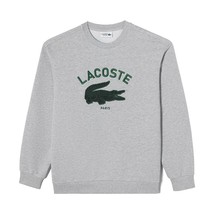 Lacoste Big Logo Point Crewneck Sweatshirt SH945E-55N CCA Men Sports Cas... - $2,948.55 MXN