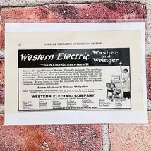 1914 Western Electric  Washer and Wringer Laundry -Original Antique Vtg ... - £11.96 GBP