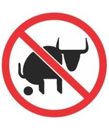 No Bull Sh!t Hard Hat Printed Sticker (size: 3&quot; color: W/R/B) Set of 2 - €9,35 EUR