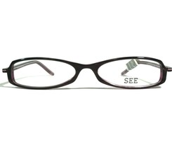 See Eyeglasses Frames 3405 COL.638 Purple Round Oval Full Rim 53-17-140 - £66.37 GBP