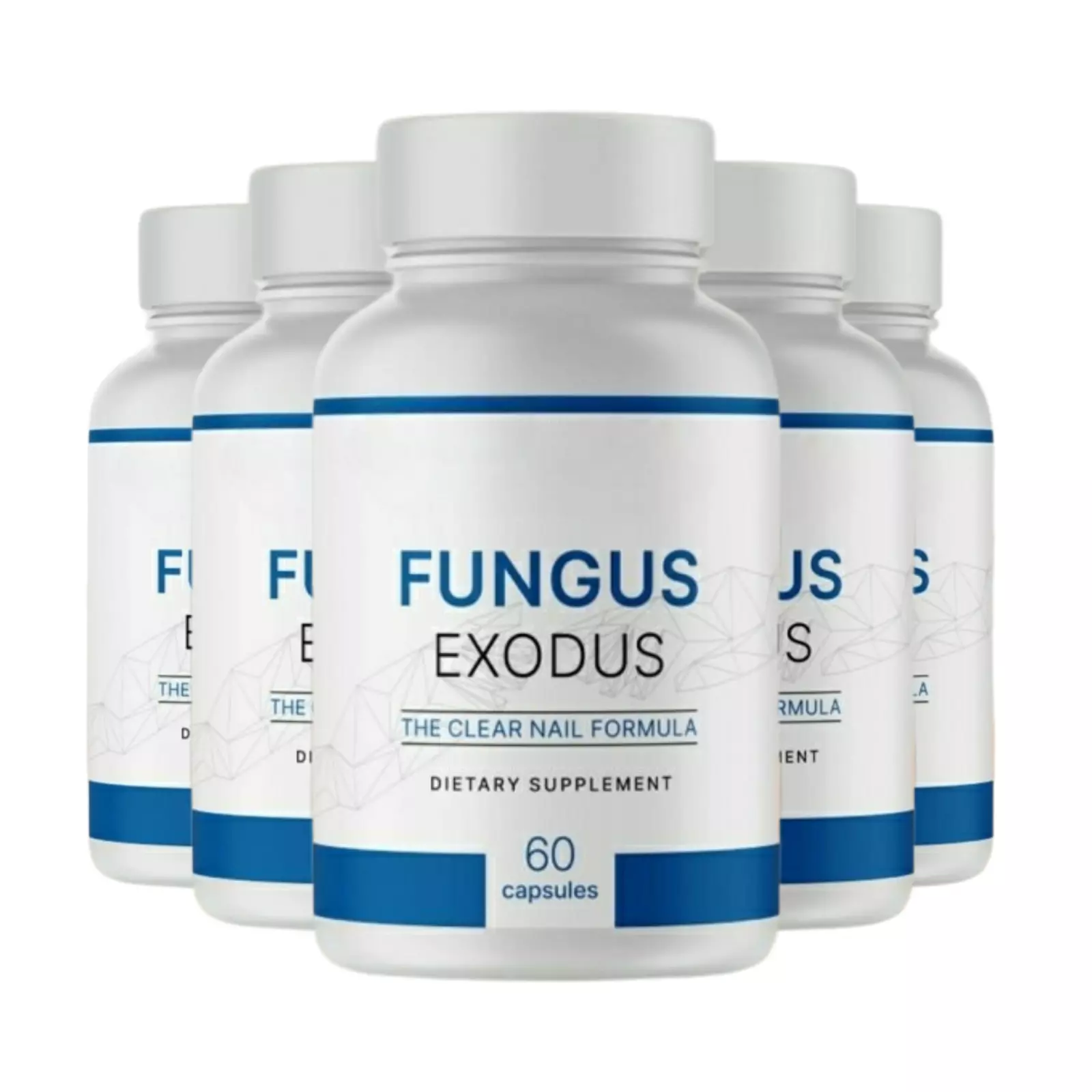 (5 Pack) Fungus Exodus Pills Supports Strong Healthy Natural Nails 300 Capsules - £87.92 GBP