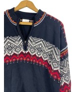 Hanna Andersson Sweater Size Large Mens 1/4 Zip Thick Knit Nordic Fair I... - $928.11 MXN