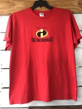 Disney Pixar Incredibles Men&#39;s Large T-Shirt Collector Red Black - £9.96 GBP