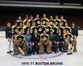 BOSTON BRUINS 1970-71 TEAM 8X10 PHOTO HOCKEY PICTURE NHL - £3.94 GBP