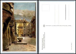 AUSTRIA Postcard ART Innsbruck, Das Goldene Dachl by Handel-Mazzetti FZ3 - £2.40 GBP