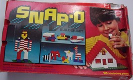 Vintage Mattel Snap-O Bricks Builder Set 1977 - £11.72 GBP
