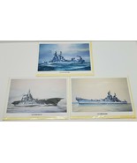 3 Quay USS Navy Ship Blank Greeting Card Lot NEW Saratoga Missouri New J... - £18.97 GBP