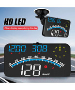 Universal Digital Speedometer GPS Car HUD Head Up Display MPH Overspeed ... - £29.30 GBP