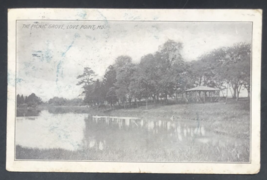 1910 Picnic Grove Love Point MD Maryland Lake Postcard Duplex Tow &amp; Cantons RPO - £9.79 GBP