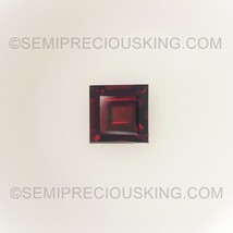 Natural Garnet Square Step Cut 6mm Burgundy Color VS Clarity Loose Gemstone - £9.60 GBP