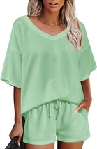 2 Piece Loose short sleeve with shorts  - $55.84