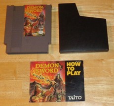 Nintendo NES Demon Sword Video Game, with Manual, Tested and Working - £14.90 GBP