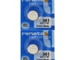 Renata 361 SR721W Batteries - 1.55V Silver Oxide 361 Watch Battery (10 C... - $3.99+