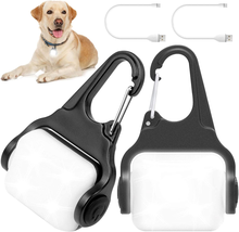 Outopest Dog Lights for Night Walking, Clip on USB Rechargeable Dog Collar Light - £14.43 GBP