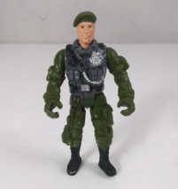 Vintage Chaps Mei Military Combat Green Beret Soldier 3.75&quot; Action Figure - £5.99 GBP