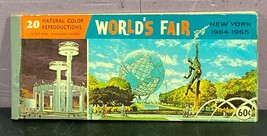 New York Worlds Fair Postcard Booklet 10 Natural Color Complete Unused 1964-1965 - £7.64 GBP