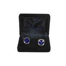 Men J.Valintin Cufflinks by Vitorofolo for French Cuff Shirt V35-26 Royal Blue image 3