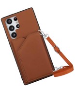 Compatible with Galaxy S23 Ultra Wallet Case, Brown - $55.14