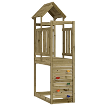 Outdoor Garden Patio Kids Children Wooden Play Frame House Centre Climbing Wall  - £320.69 GBP