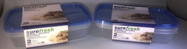 4ea 2.94Cups/23 Fl Oz Ea Sure Fresh Dry/Cold/Freezer Food Containers 2”H... - $18.69