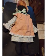 Vtg 24&quot; Long Handmade Cloth Pillowcase Doll Amish Style Faceless Beautif... - £17.82 GBP