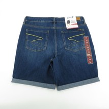 Seven7 Women&#39;s Sunset Bermuda Denim Shorts Rolled Cuff Stretch Size 14 N... - $19.00